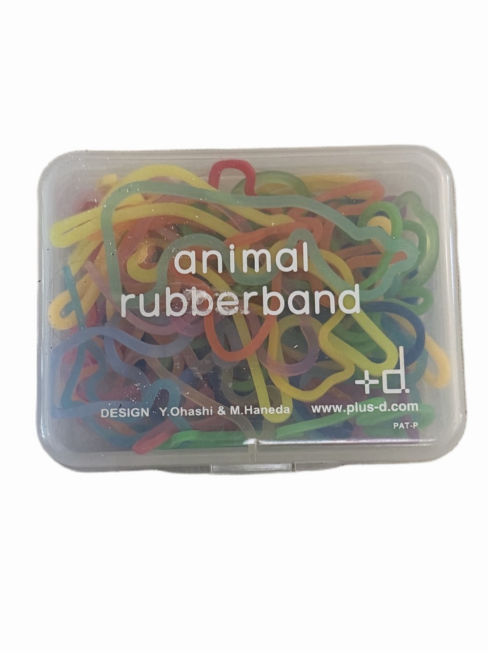 Animal Shape Elastic Bands Rubber Band Assortment in Storage Case – Colorful